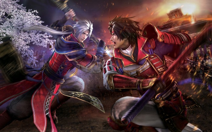Samurai Warriors 4 characters fighting