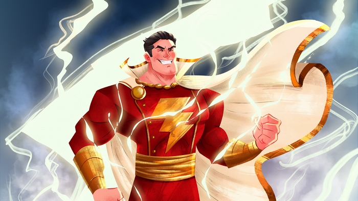 Shazam artwork with lightning