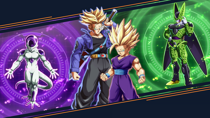 Dragon Ball Z Heroes: Trunks, Gohan, Frieza, and Cell