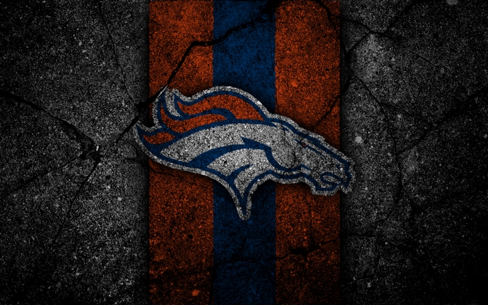 Denver Broncos NFL Logo on Textured Background
