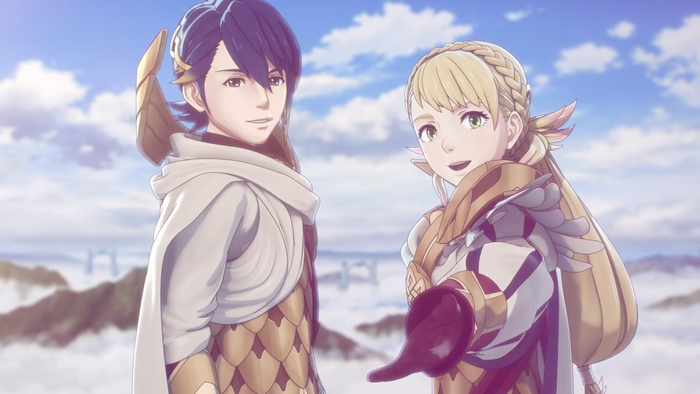 Alfonse and Sharena from Fire Emblem