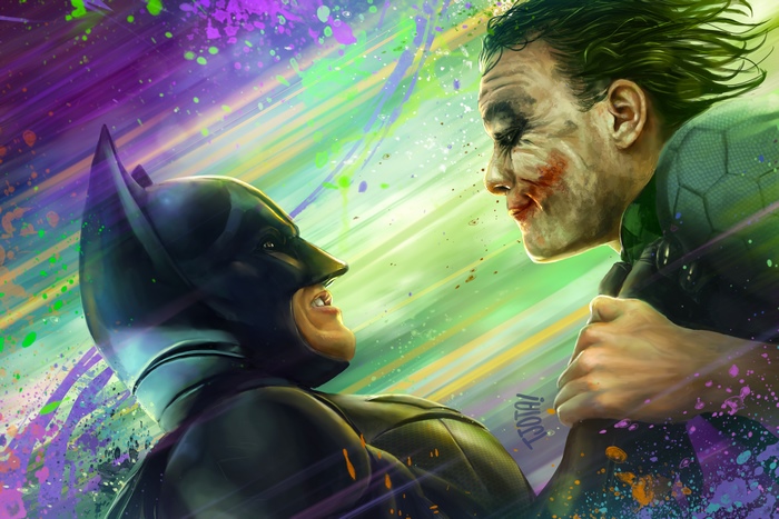 Batman and Joker from DC Comics