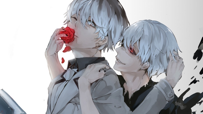 Ken Kaneki and Haise Sasaki from Tokyo Ghoul