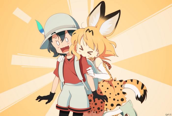 Kemono Friends Serval and Kaban Cute Moment