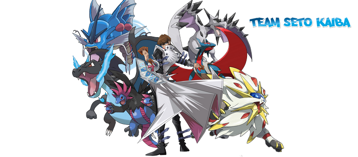 Seto Kaiba with Pokémon