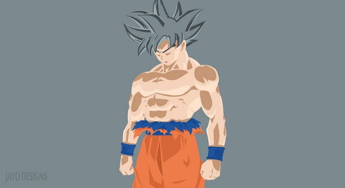 Goku from Dragon Ball in Ultra Instinct form