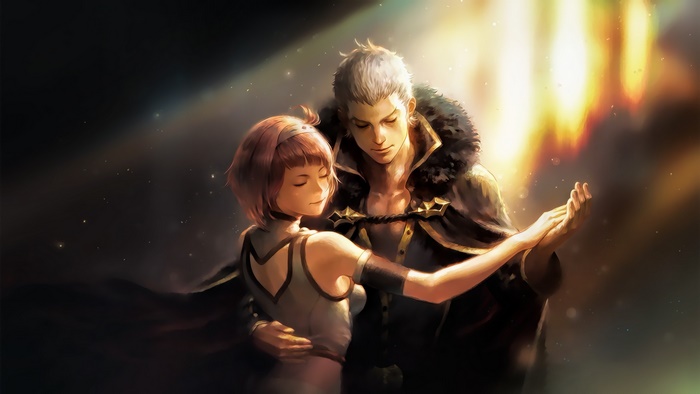 Nina Dragnot and Charioce XVII from Shingeki no Bahamut
