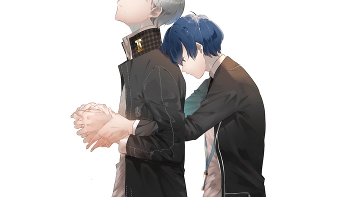 Yu Narukami and Minato Arisato from Persona 4 and Persona 3