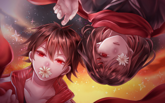 Ayano Tateyama and Shintaro Kisaragi from Kagerou Project