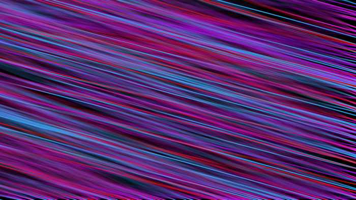 Abstract blurred diagonal lines of purple, blue, and red