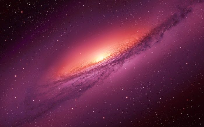 Galaxy with stars