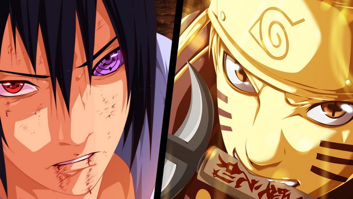 Sasuke Uchiha and Naruto Uzumaki from Naruto