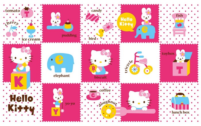 Hello Kitty Alphabet and Objects