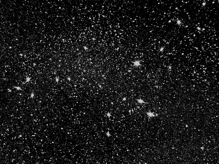 Glittering stars in a dark night sky