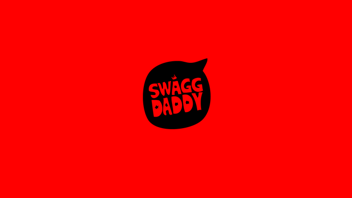 Swagg Daddy logo on red background