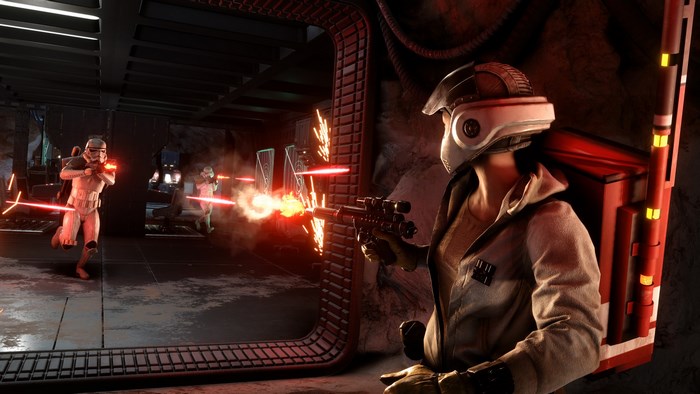 Star Wars characters in combat