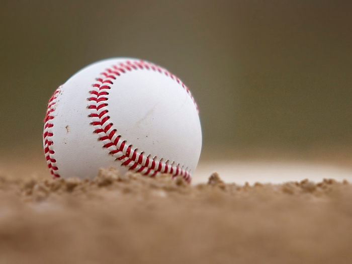 Baseball on dirt