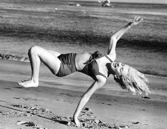 Marilyn Monroe on a Beach