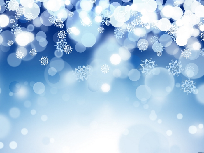 Snowflakes and bokeh lights