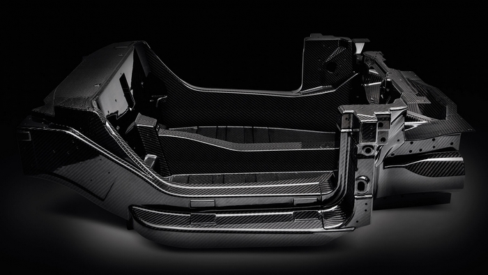 Carbon fiber chassis structure