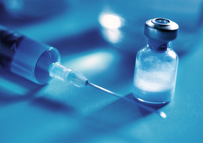 Syringe and medicine vial