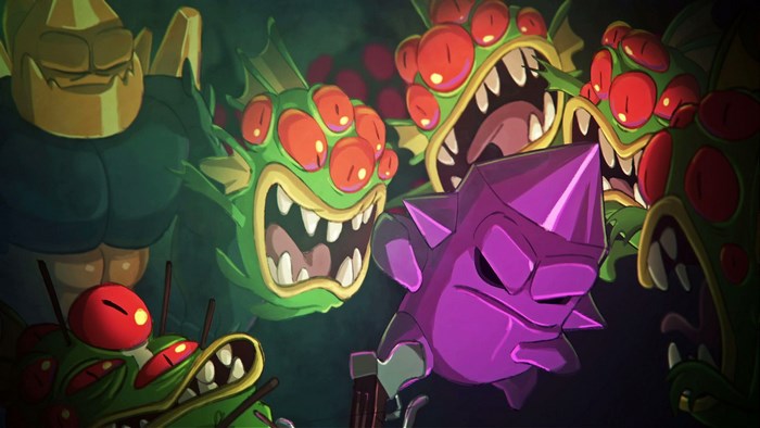 Nuclear Throne characters fighting