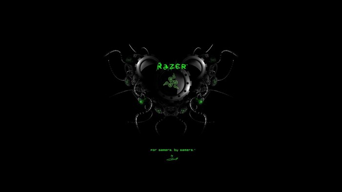 Razer logo with mechanical heart design