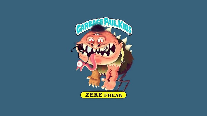 Garbage Pail Kids Zeke Freak character art