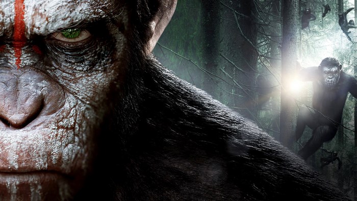 Caesar from Dawn of the Planet of the Apes in forest