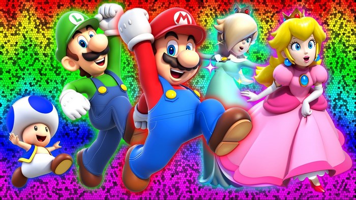Super Mario 3D World Colorful Characters