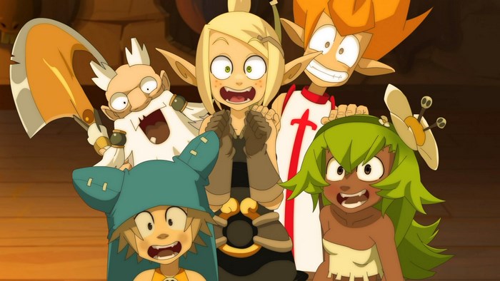 Wakfu characters group portrait