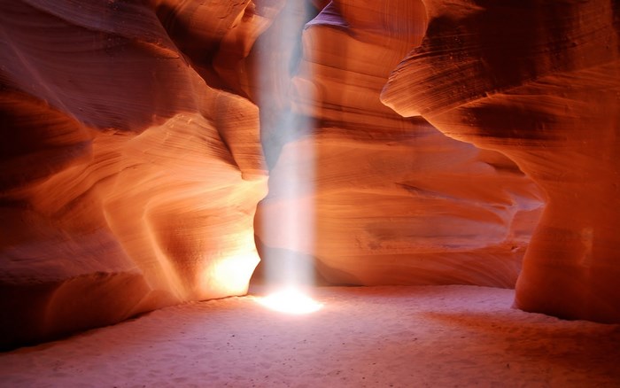 Sunbeam in Antelope Canyon