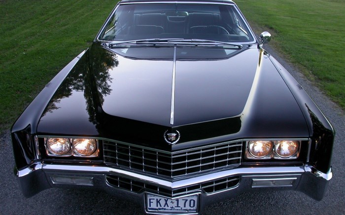 1967 Cadillac Eldorado Front View in Black