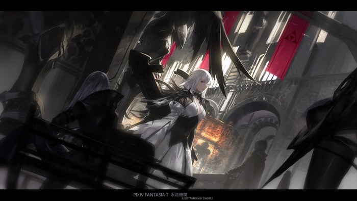 Pixiv Fantasia T: Characters in a Dark, Ornate Setting