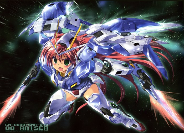00 Raiser Gundam Mobile Suit Girl