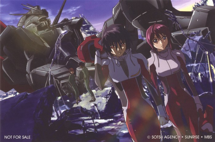 Mobile Suit Gundam SEED DESTINY characters and destroyed mobile suit
