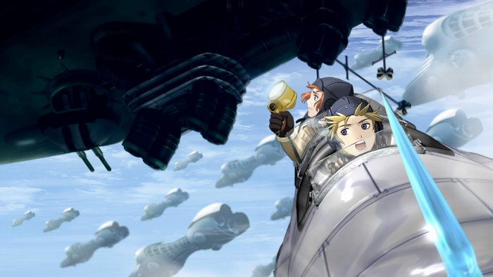 Last Exile: Two pilots in a sky battle