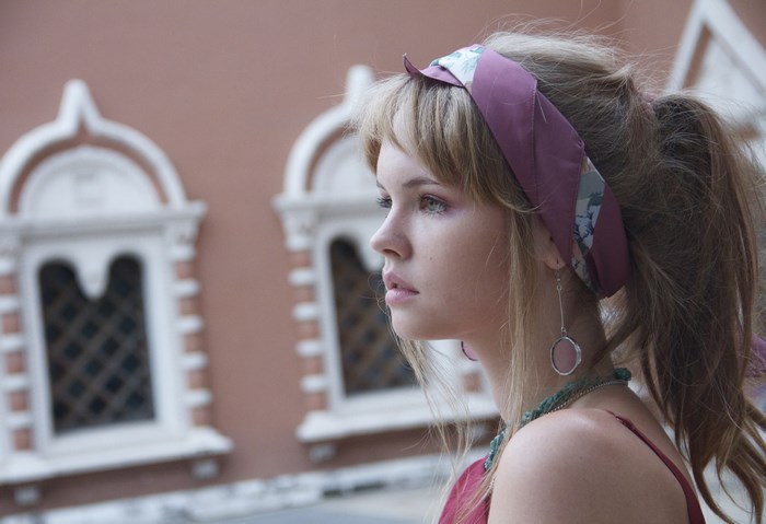 Anastasia Shcheglova in Thoughtful Side Profile