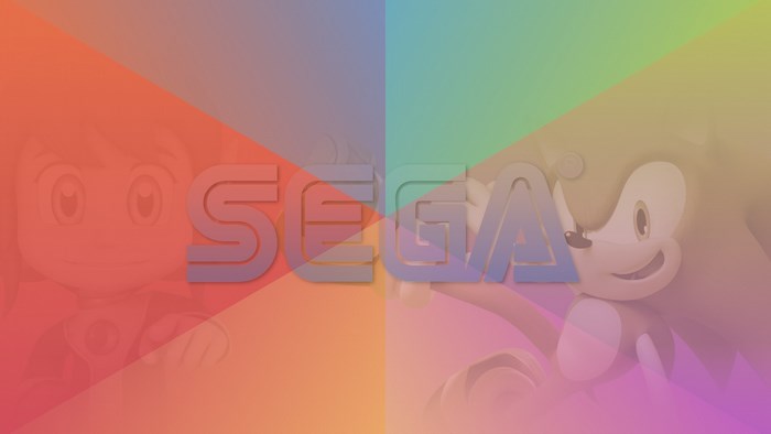 Sega logo with Sonic and NiGHTS