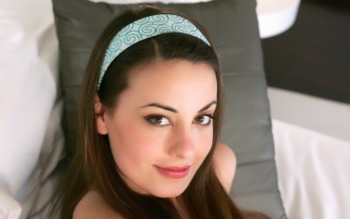 Portrait of Lorena Garcia with Blue Headband