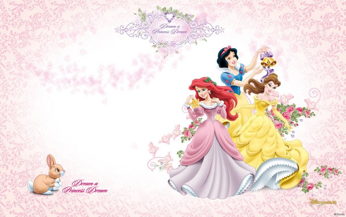 Disney Princesses Dream Theme with Snow White, Ariel, and Belle