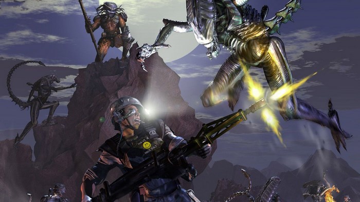 Aliens vs Predator 2: Aliens, Predators, and Soldier Battle