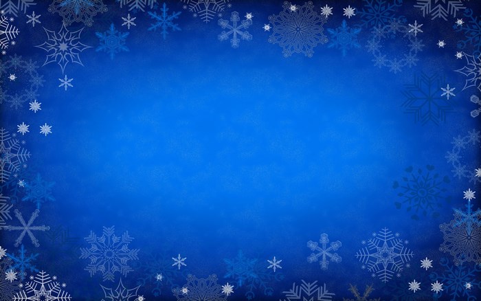 Blue snowflake background for winter