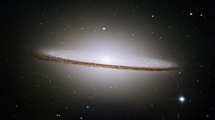 The Sombrero Galaxy in Space