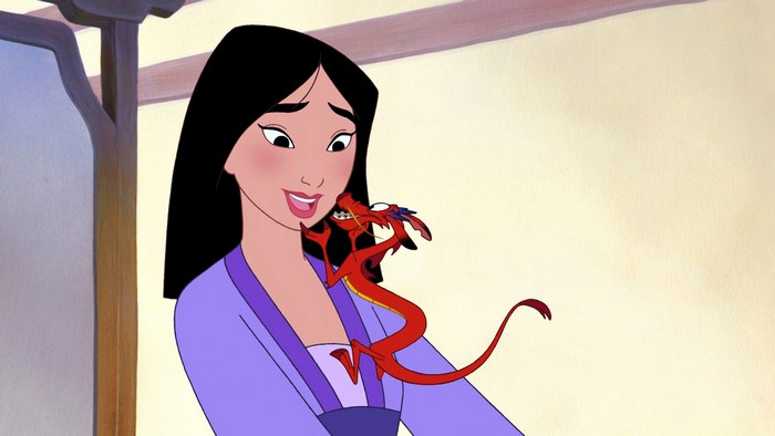 Mulan with Mushu