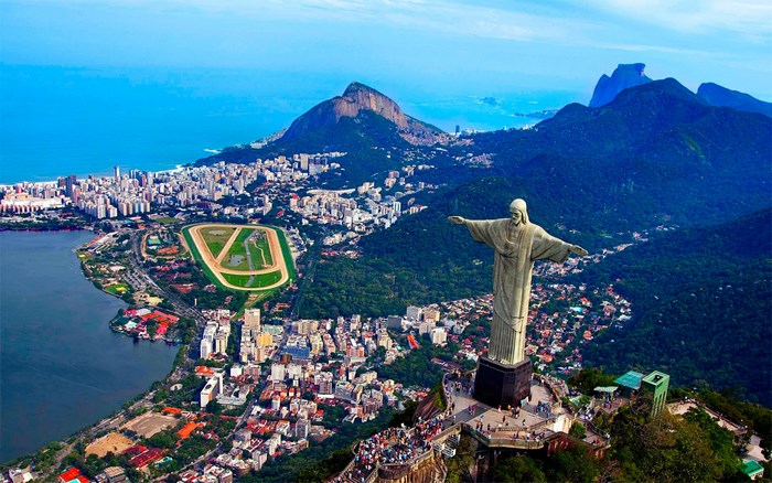 Christ the Redeemer statue overlooking Rio de Janeiro