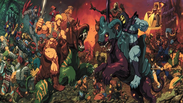 He-Man and the Masters of the Universe battle