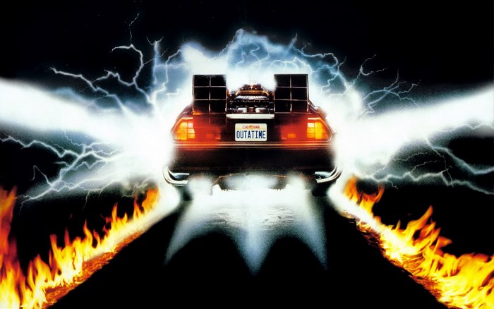 DeLorean time machine from Back to the Future