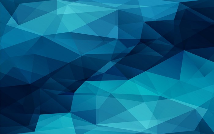 Abstract blue geometric background with triangles