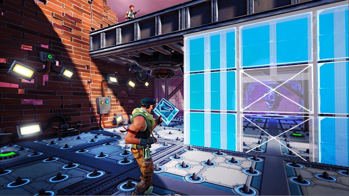 Fortnite character building a structure